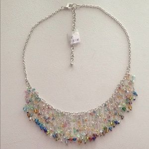 Necklace with Multiple Beaded Chainlink Drops